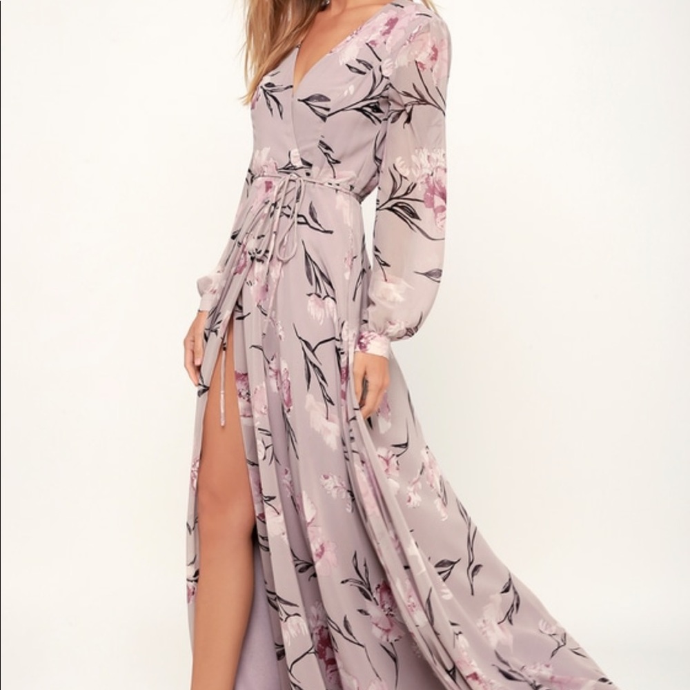 Floral Long sleeve Maxi